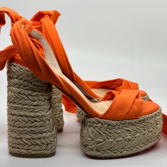 Christian Louboutin MARIZA DU DESERT Platform Heels Espadrille Sandal Shoes - Picture 8 of 14